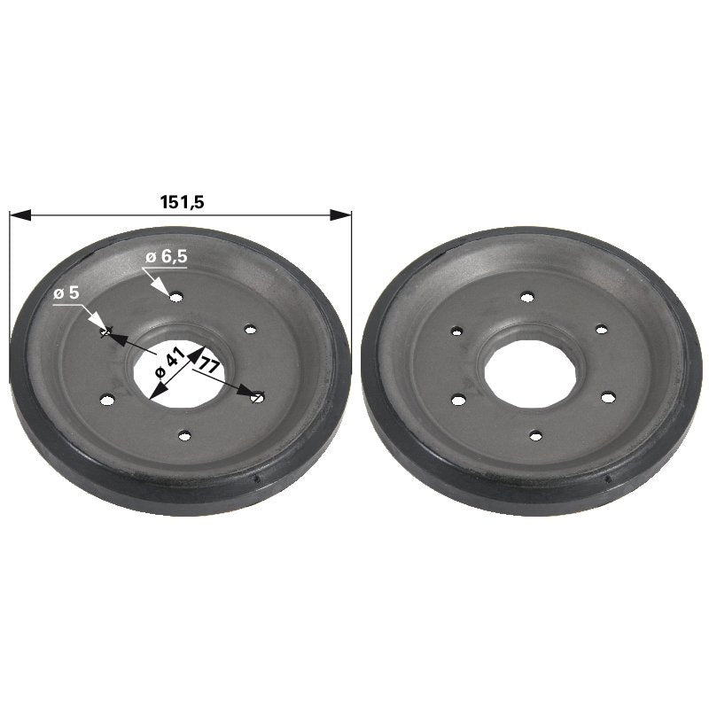 MTD Reibrad AD 151,5 mm 7180494 – Friktionsrad für Schneefräse