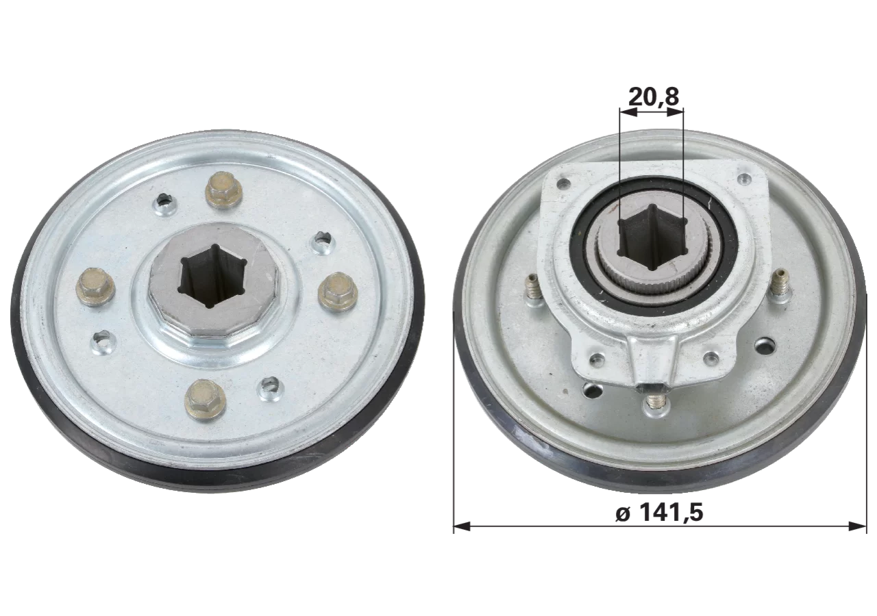 Reibrad AD 141,5 mm – passend für MTD 68404153 GartenShop24