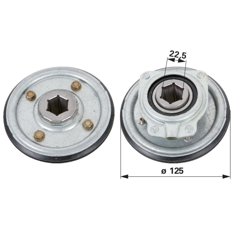 MTD Reibrad AD 125 mm 6840042 – Friktionsrad für Schneefräse