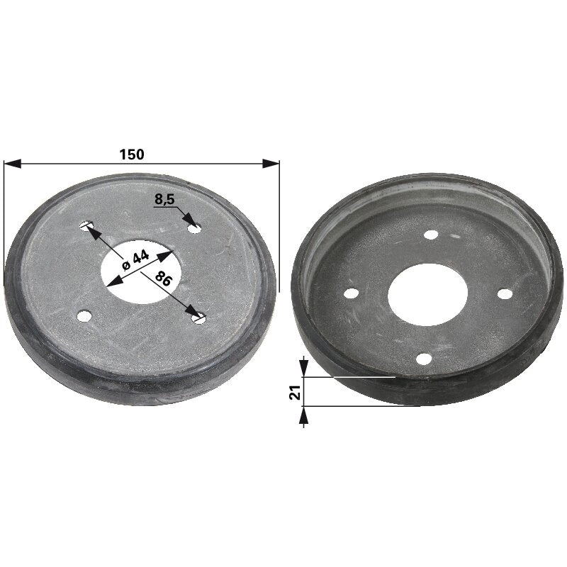 Toro Reibrad AD 150 mm 408170 – Friktionsrad für Schneefräse
