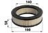 Luftfilter rund AD 198 mm anstelle von Briggs 692519 GartenShop24