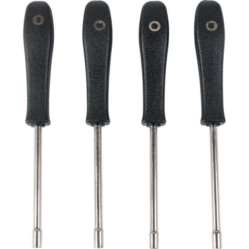 Vergaserschraubendreher 4-teilig Walbro-Zama Einstellschrauberset mit Formwerkzeug, Stern und D-Form