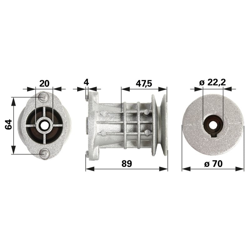 MTD Messerhalter ID 22,2 mm 70390652