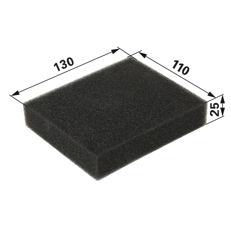 Castel Garden Luftfilter flach, L 130 x B 110 mm