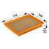 Loncin Luftfilter flach, L 170 x B 126 mm – passend zu Modell: chinesische Motoren Loncin
