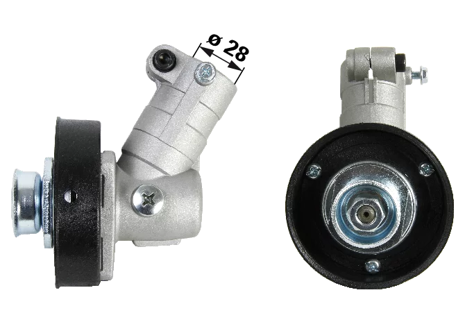 Winkelgetriebe für 28 mm Schaft, quadratisch 6 mm, Anschlussgewinde M10 x 1,25 links passend für Husqvarna, Stihl GartenShop24 - Hochwertige Gartengeräte
