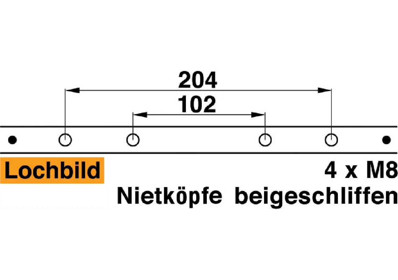 Mähmesser L 102 cm, 20 Klingen, glatt ESM 2491620 ESM