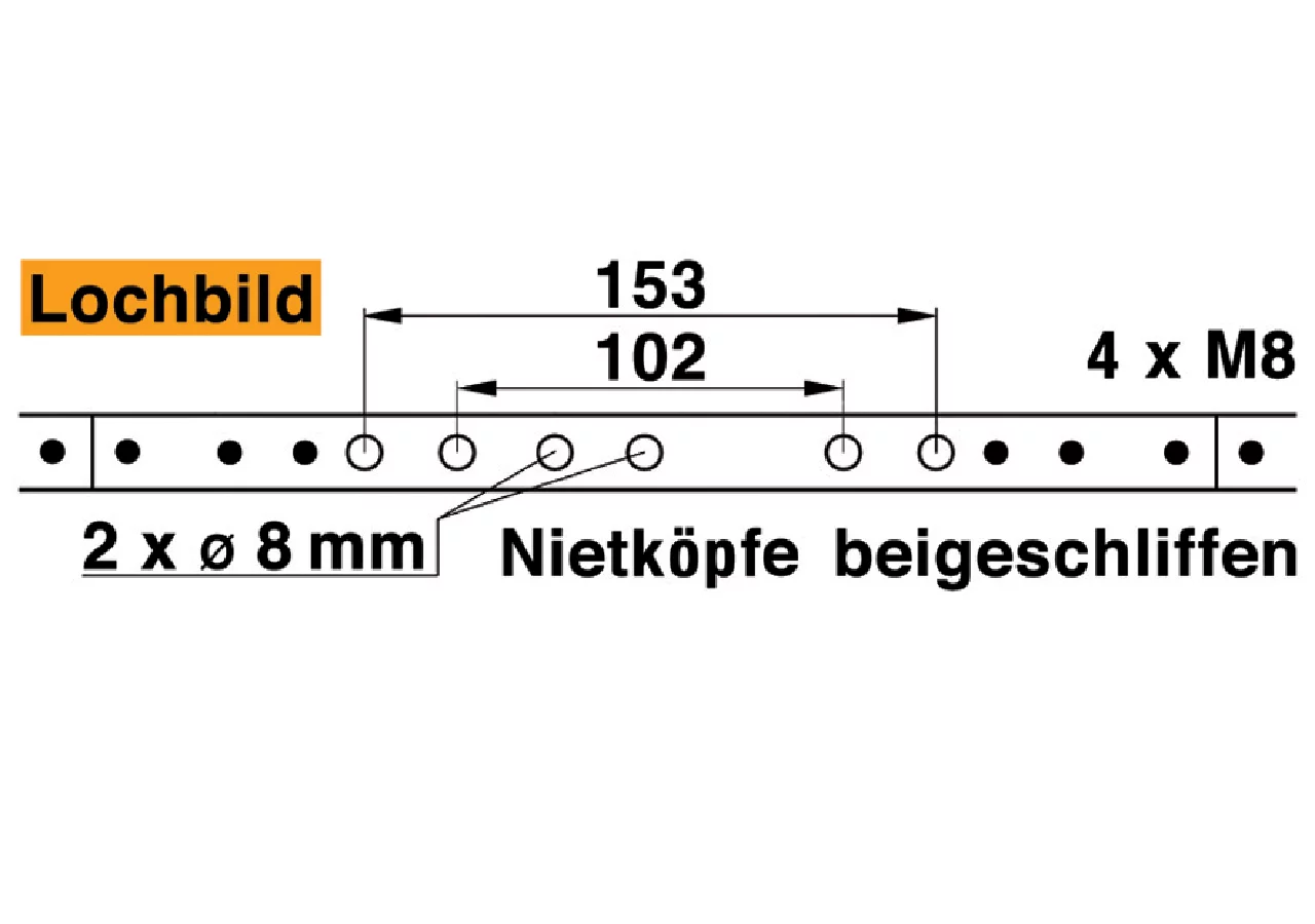 Mähmesser L 162 cm, 32 Klingen, glatt ESM 2510830 ESM