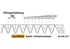 Untermesser L 140 cm, mit Messerkopf, rechts, 19 Klingen, T76, glatt ESM 2655930 ESM