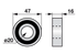 Antriebslager AD 47 mm Köppl LR6004NPPU Köppl