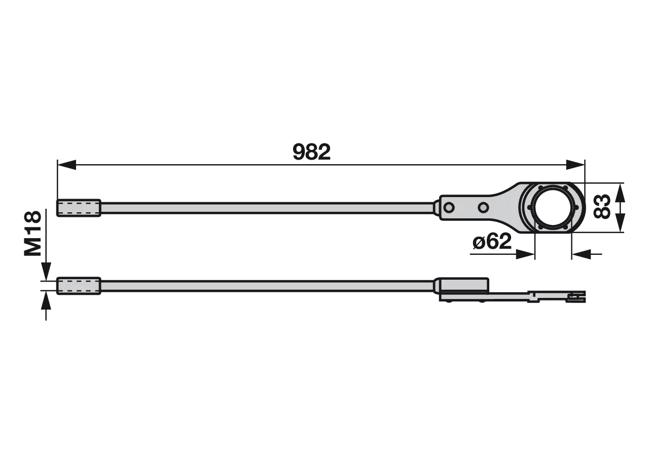 Hubstange 196 cm Köppl 220L0150 Köppl