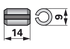 Spannhülse AD 9 x L 14 mm ESM 5700560 ESM