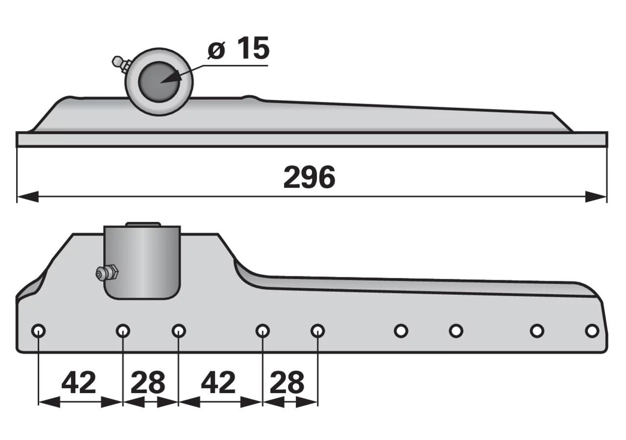 Untermesserkopf mit Lagerung ESM 2472190 ESM