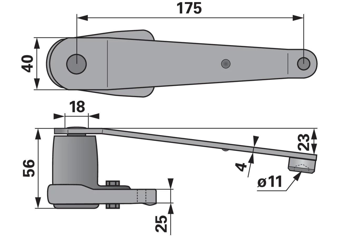 Messerführung für Schwinghebel ESM 2670040 ESM