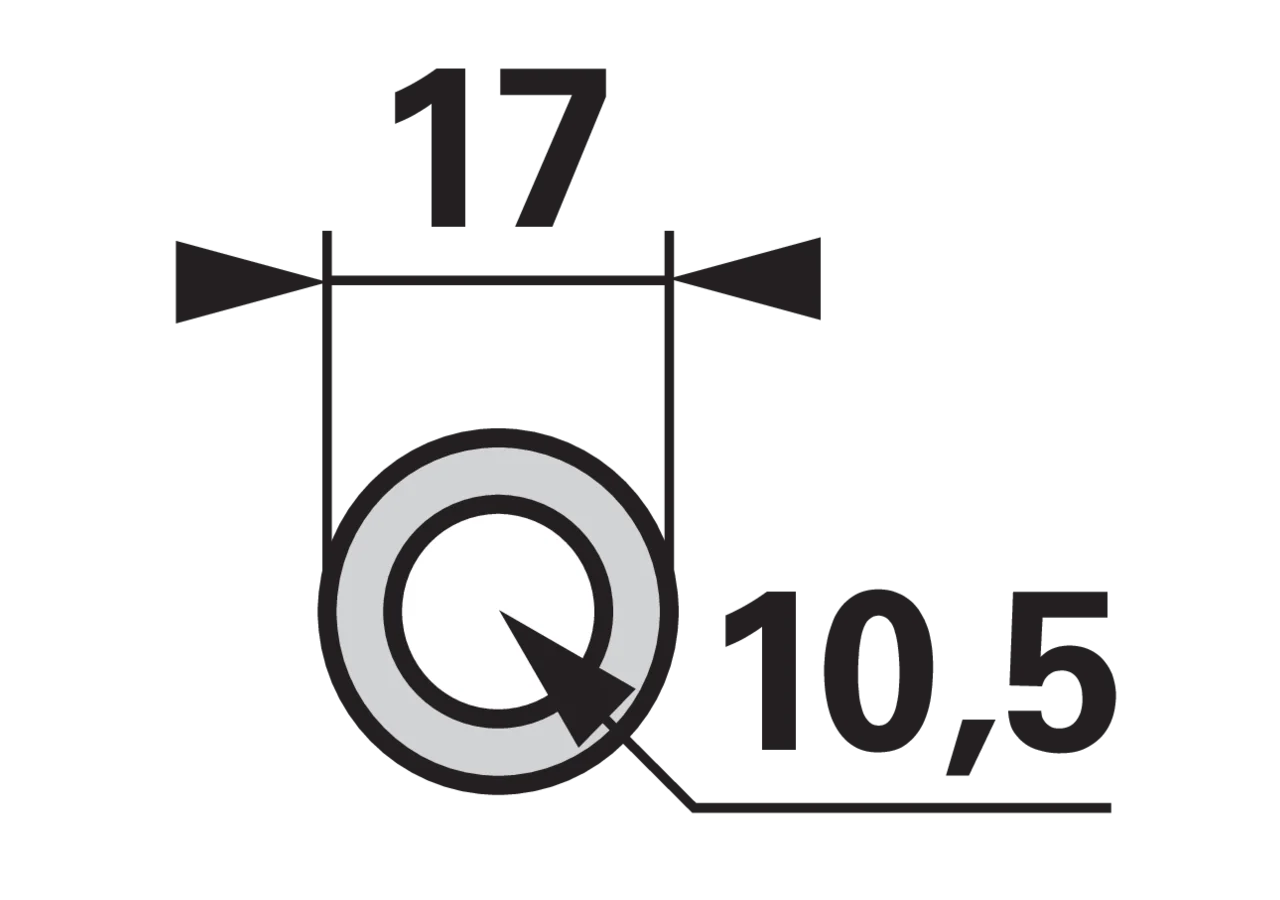 Scheibe AD 17 x ID 10,5 mm ESM 5651010 ESM