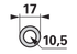 Scheibe AD 17 x ID 10,5 mm ESM 5651010 ESM