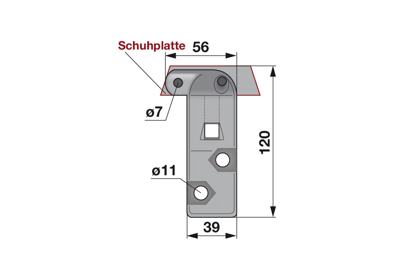 Abschlussmesser links ESM 2460250 ESM