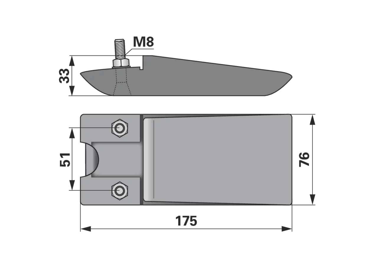 Gleitkufe ESM 2381020 ESM