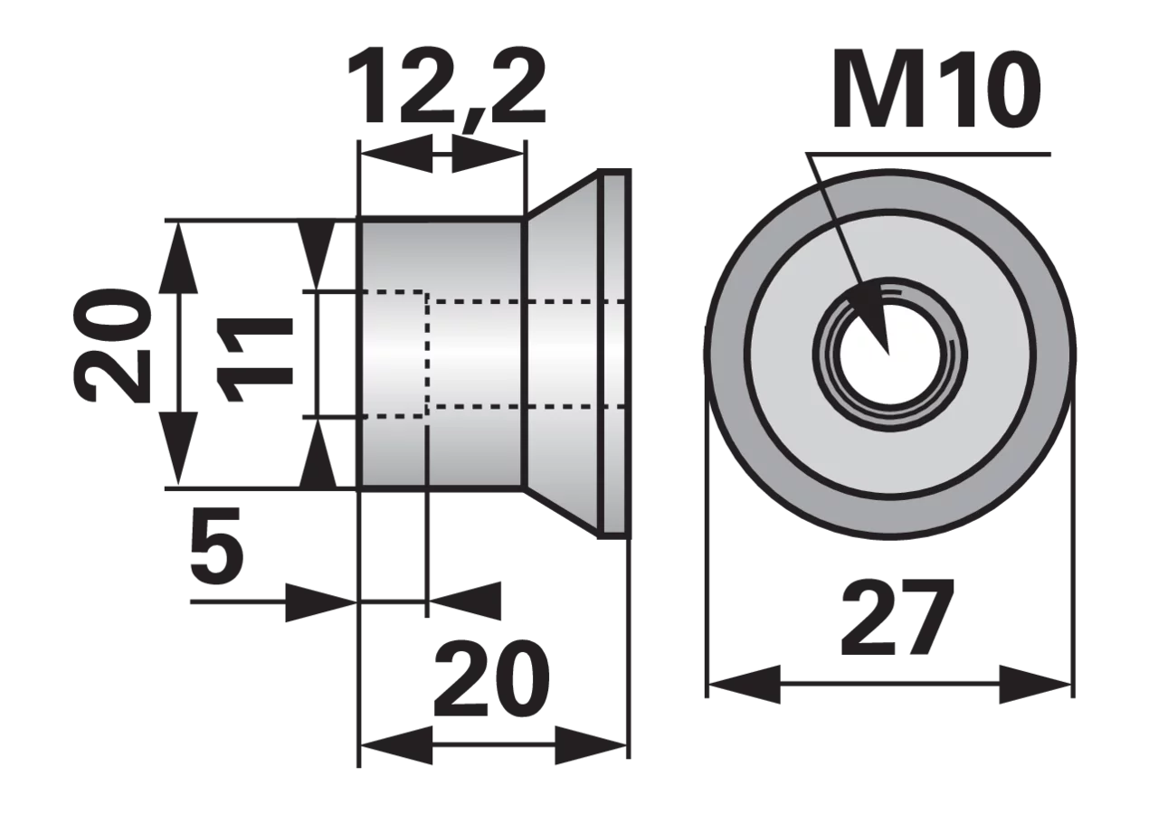 Spezialmutter M10 ESM 3242180 ESM