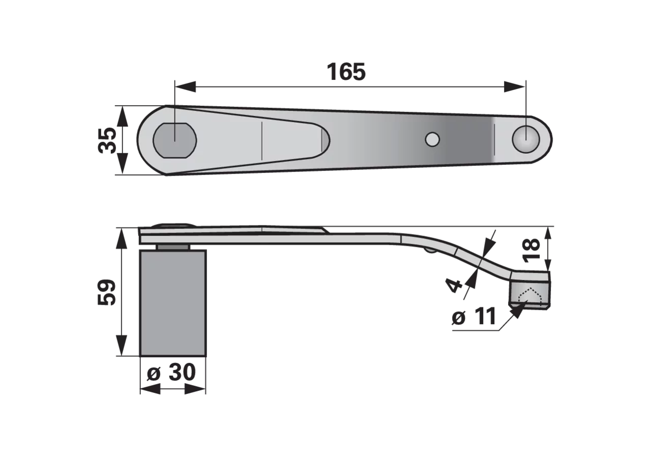 Messerführungsarm Obermesser ESM biduxX 2674610 ESM