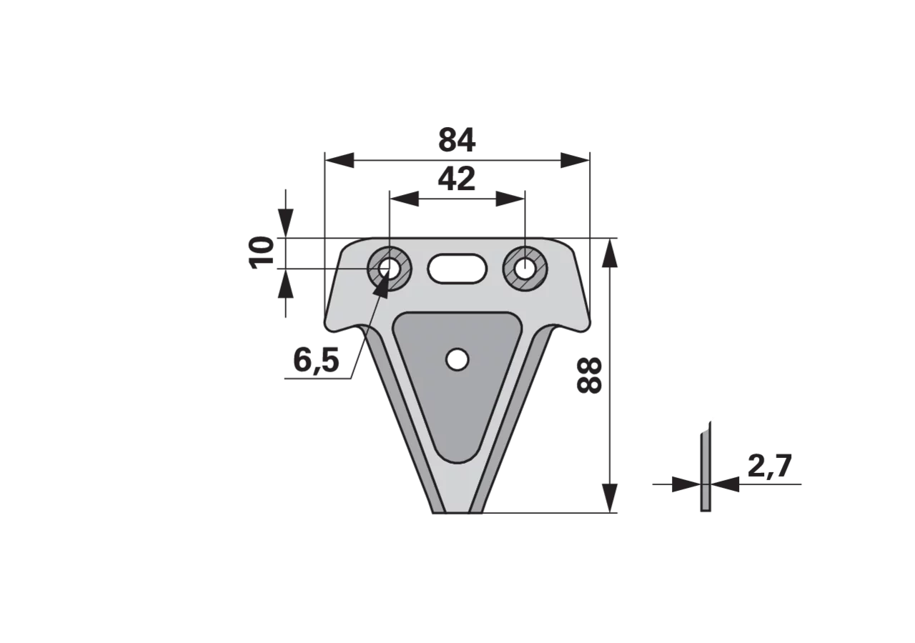 Messerklinge glatt, Carbodux, 25 Stück ESM biduxX 3441711 ESM