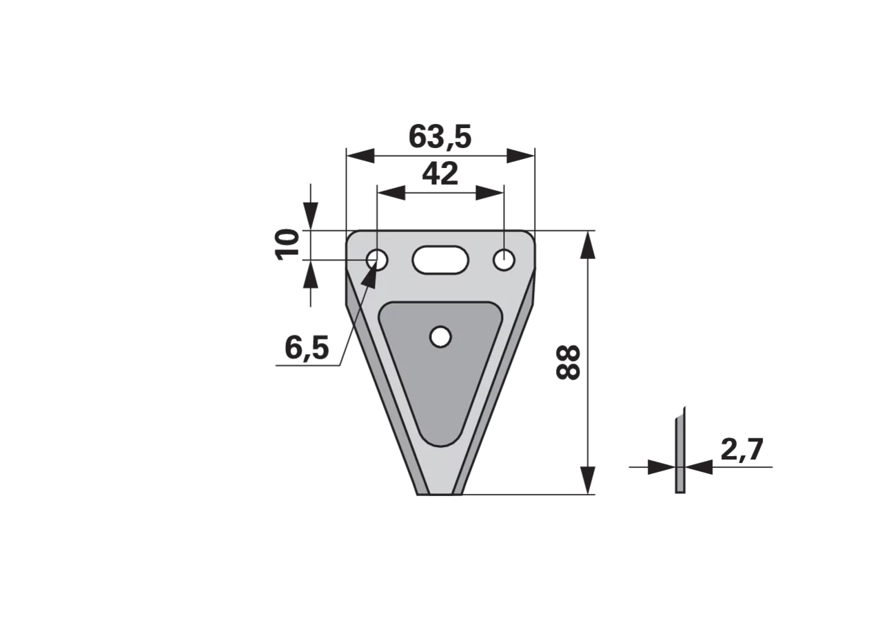 Messerklinge glatt/kurz, Carbodux ESM biduxX 3441721 ESM