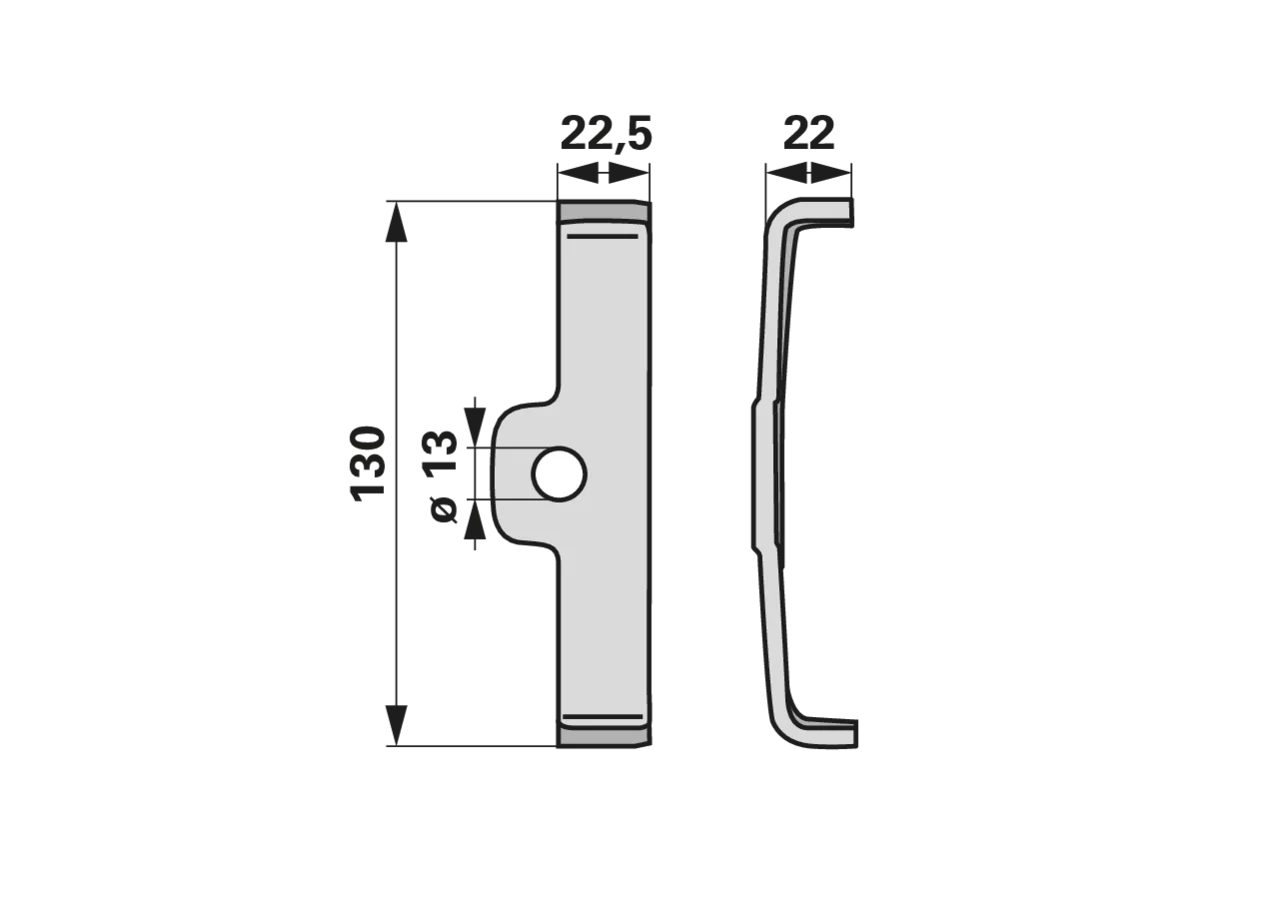 Zinkensicherung L 130 mm SIP 154763117 SIP