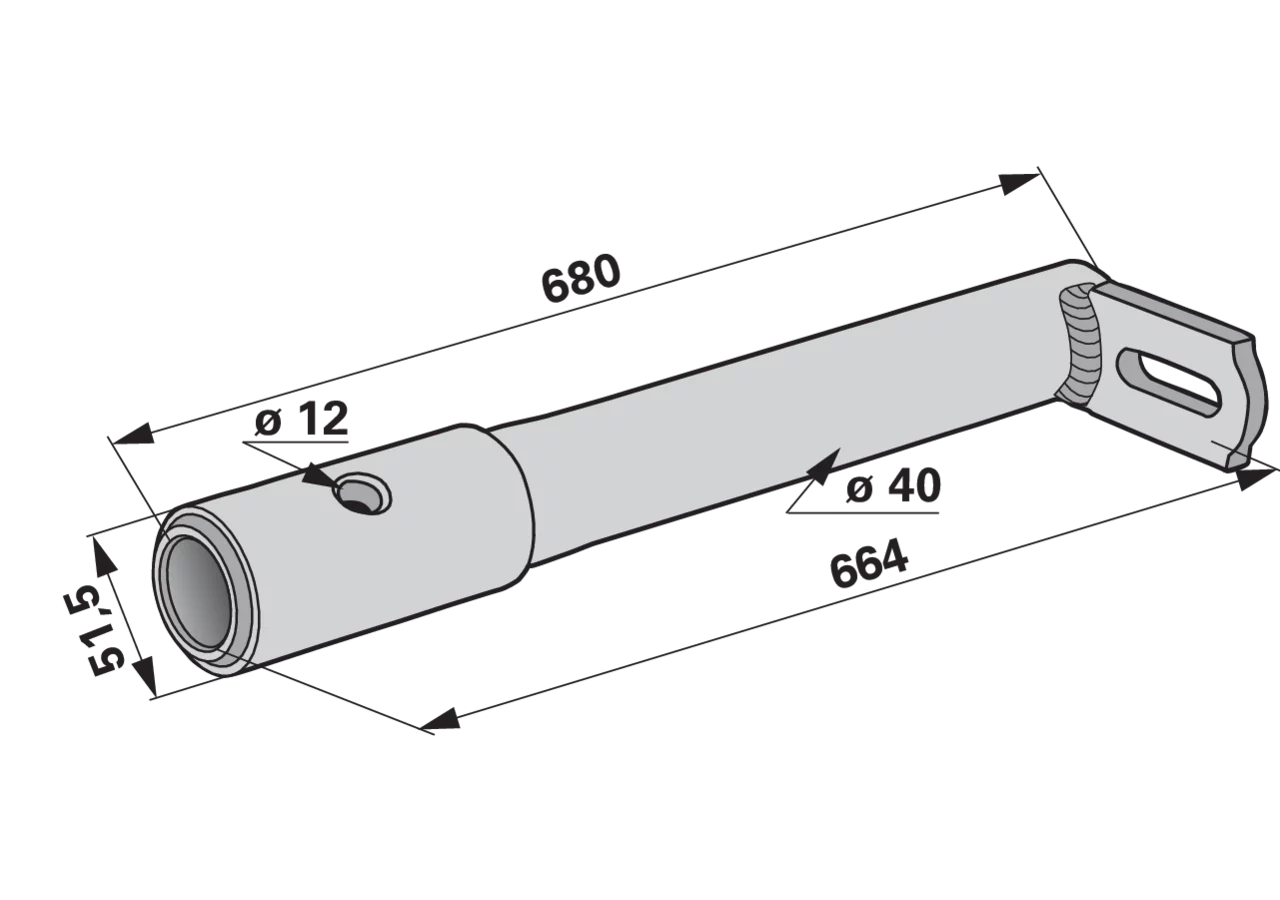 Zinkenarmhalterung Kuhn 57734500 Kuhn