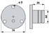 Lagerflansch AD 40 mm Deutz-Fahr VF16623538 Deutz-Fahr