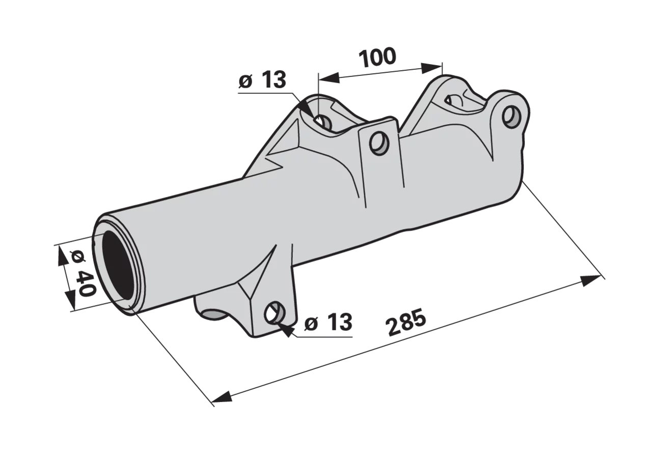 Lagerarm L 285 mm Krone 154043.0 Krone