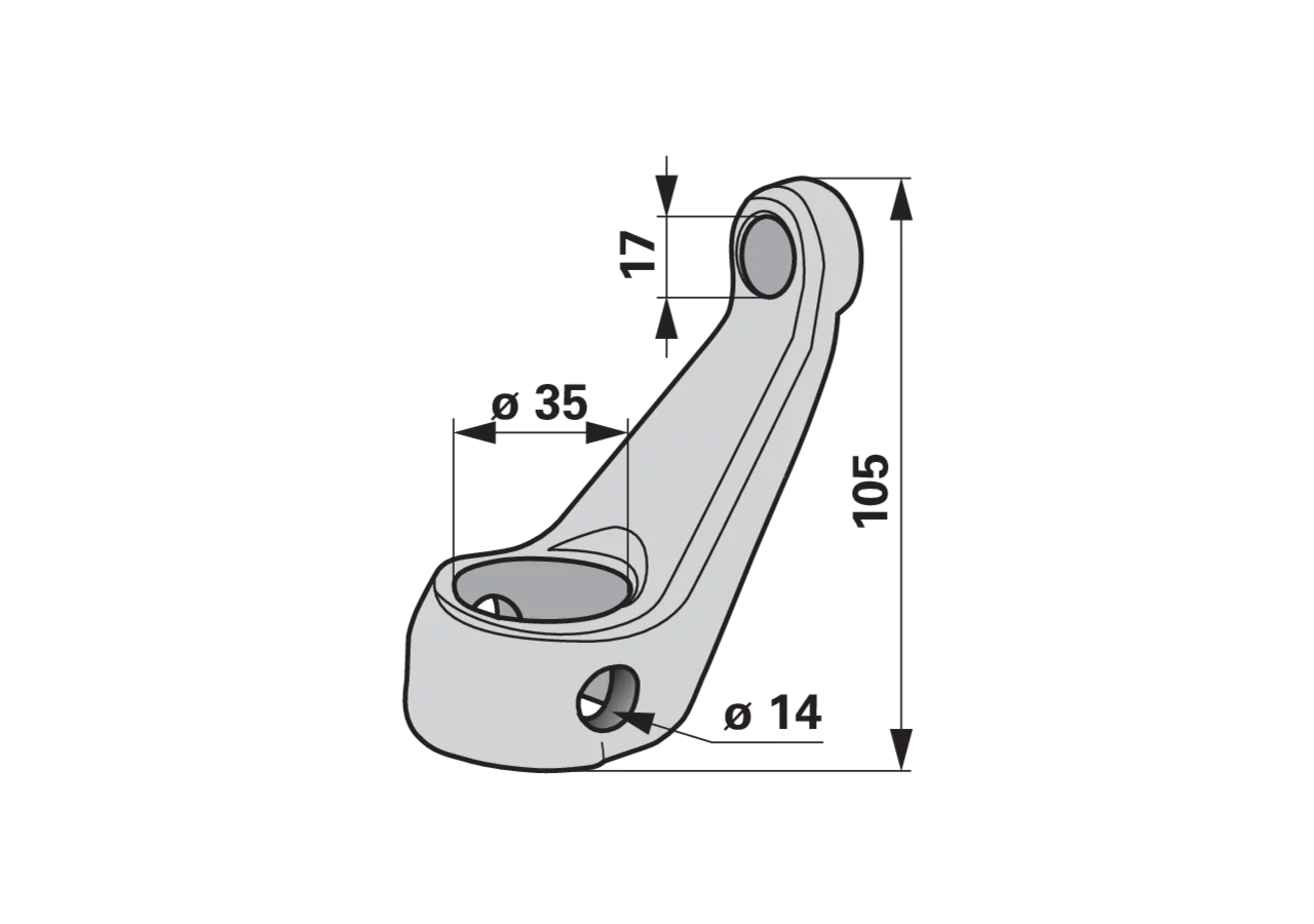 Steuerarm Krone 268053.0 Krone