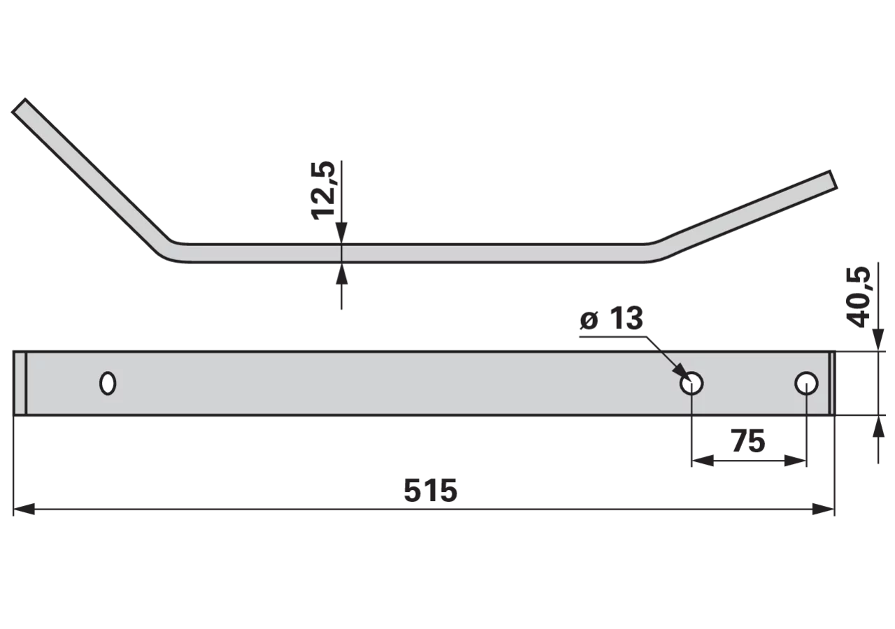 Zinkenarm L 515 mm Pöttinger 205.70.080.1 Pöttinger
