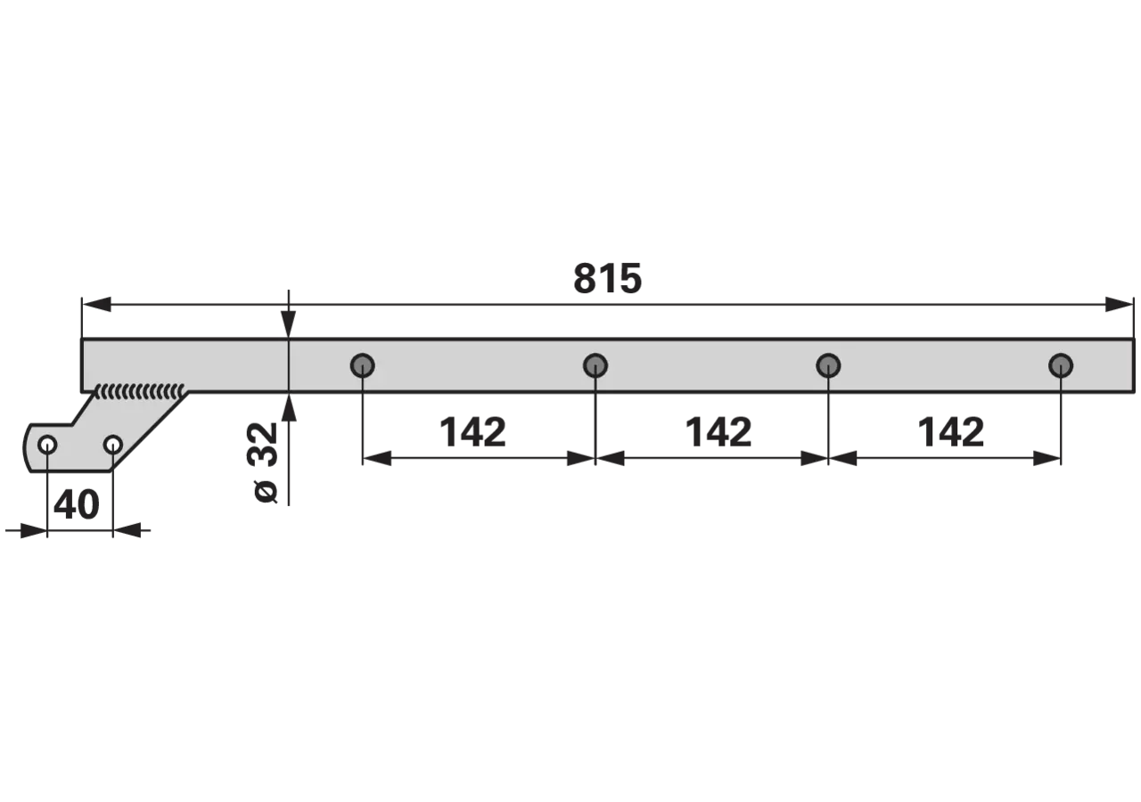 Zinkenträger L 815 mm Pöttinger 283.60.010.1 Pöttinger