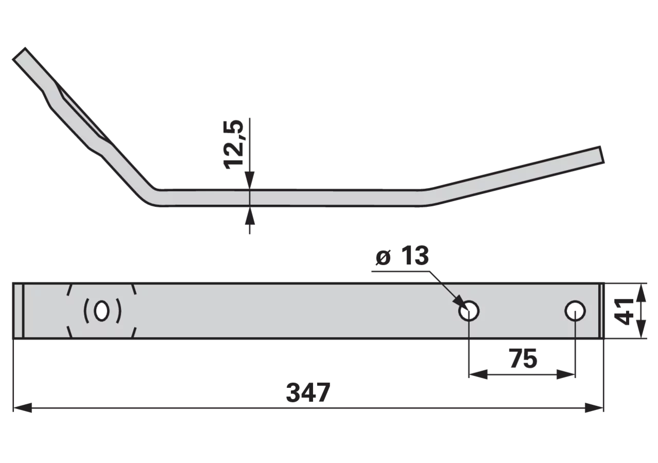Zinkenarm L 347 mm Pöttinger 218.70.011.0 Pöttinger