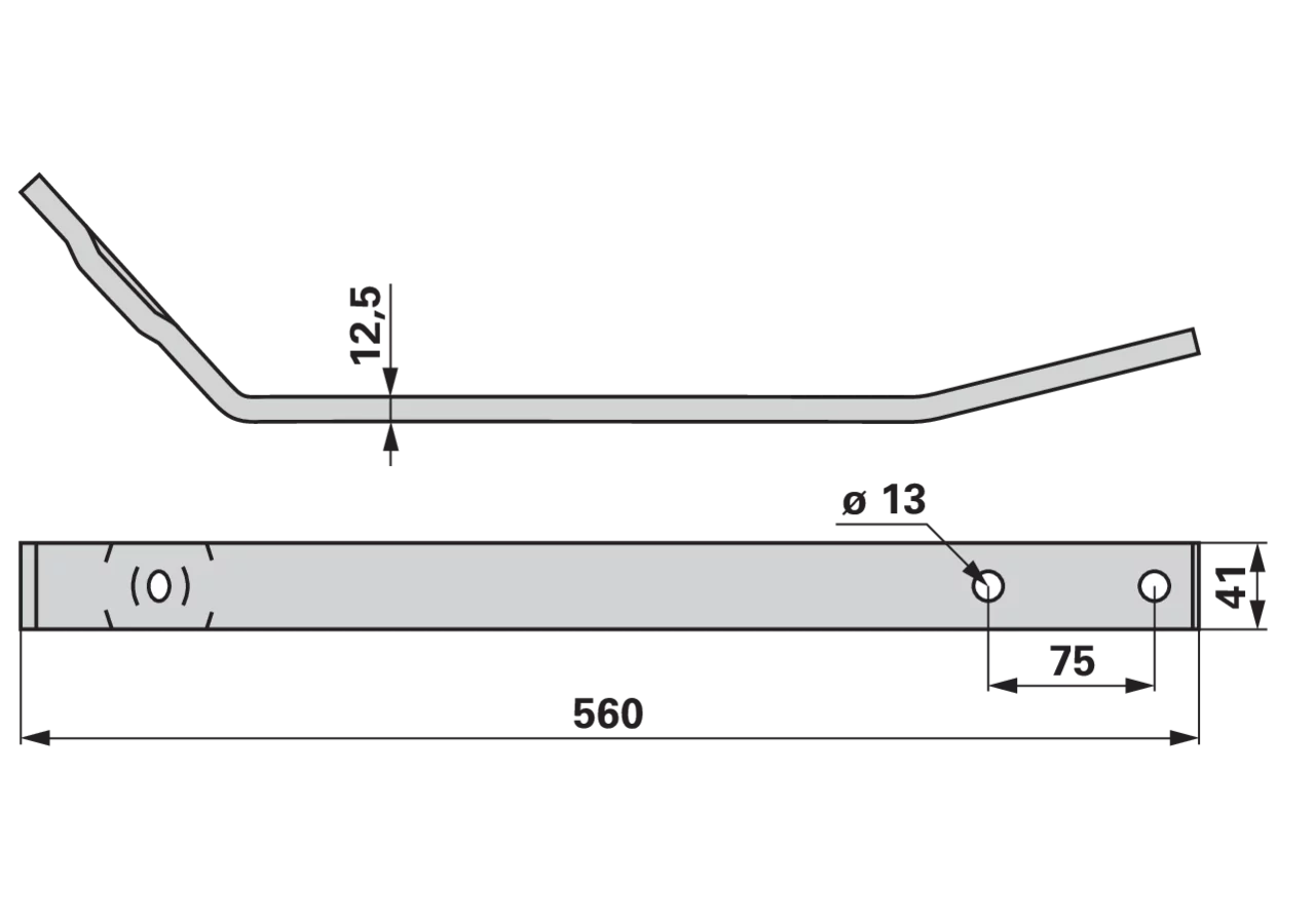 Zinkenarm L 560 mm Pöttinger 2162.70.011.0 Pöttinger