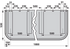 Schwadtuch B 580 x L 1.800 mm Pöttinger 499.294 Pöttinger