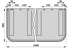 Schwadtuch B 680 x L 2.365 mm Pöttinger 499.295 Pöttinger
