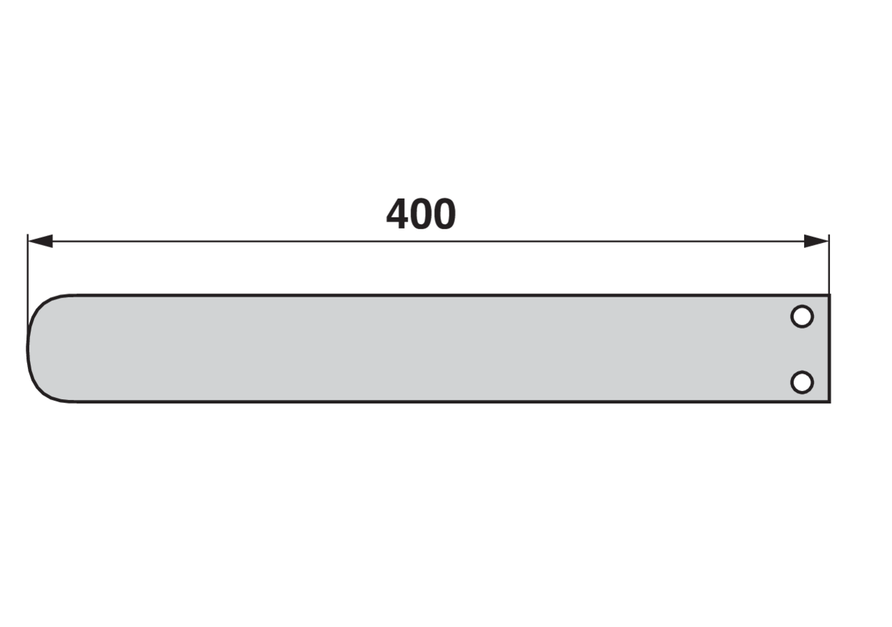 Federblech L 400 mm Pöttinger 435.759 Pöttinger