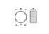 Buchse AD 55 x ID 50 x L 25 mm Krone 934964.1 Krone