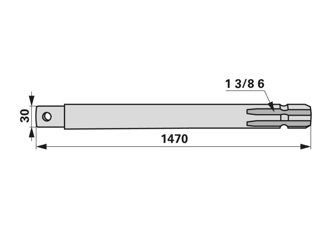 Antriebswelle L 1.470 mm Kuhn 57717810 Kuhn
