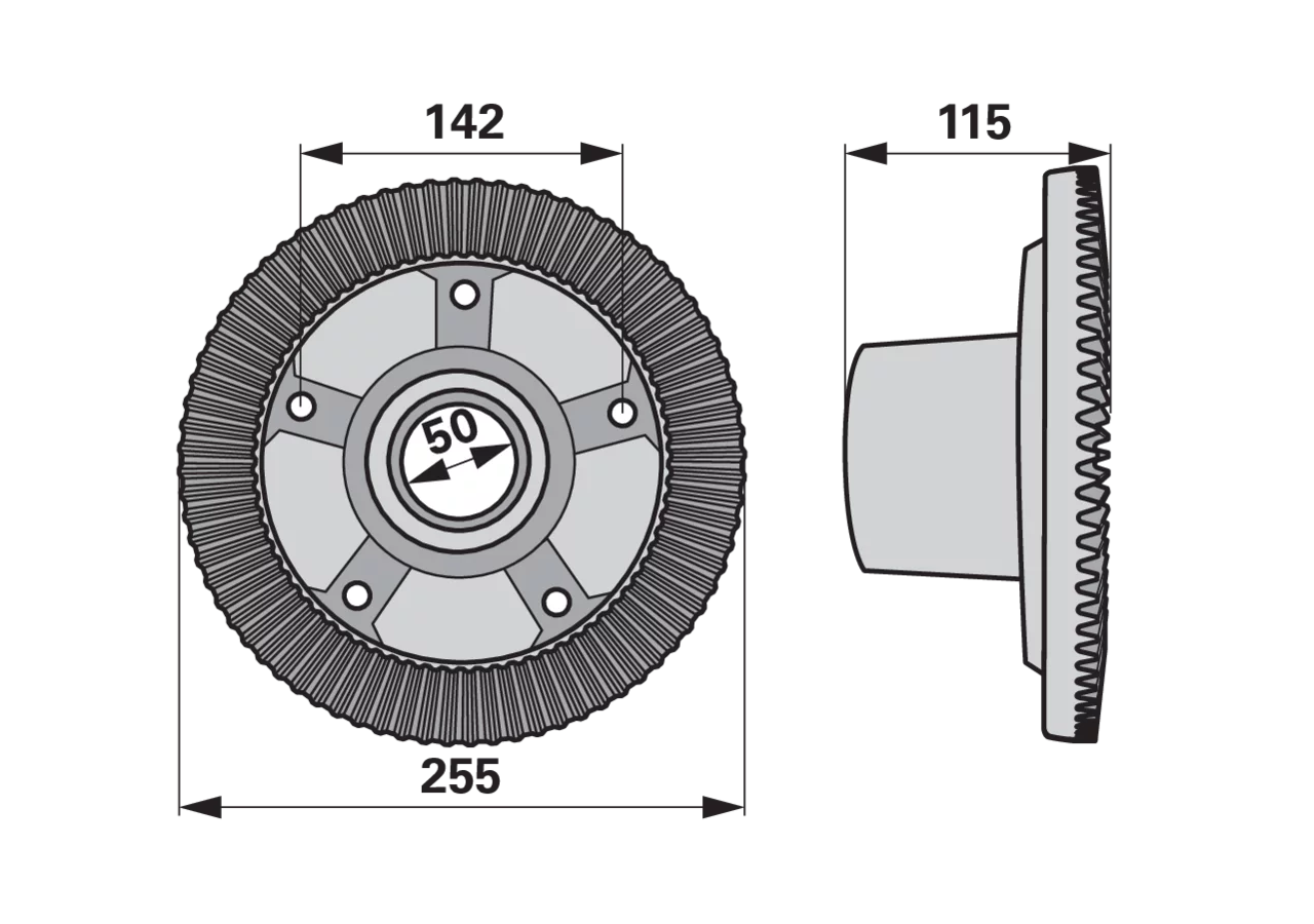 Tellerrad 51 Zähne Vicon-PZ Z3000020 Vicon