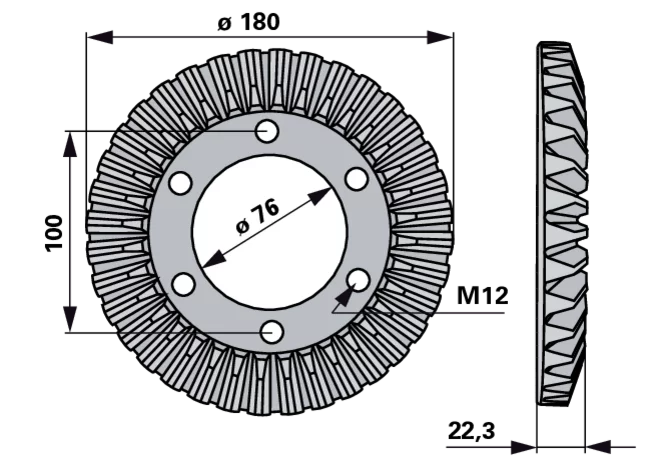 Tellerrad 36 Zähne SIP 153267404 SIP