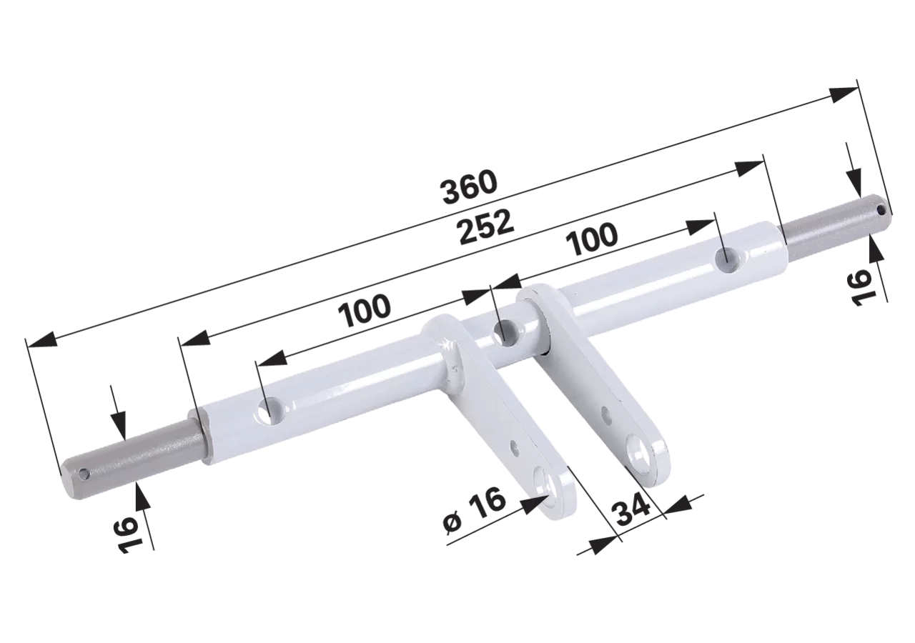 Zinkenträger L 360 mm, 3-reihig Reform 160.420.100 GartenShop24