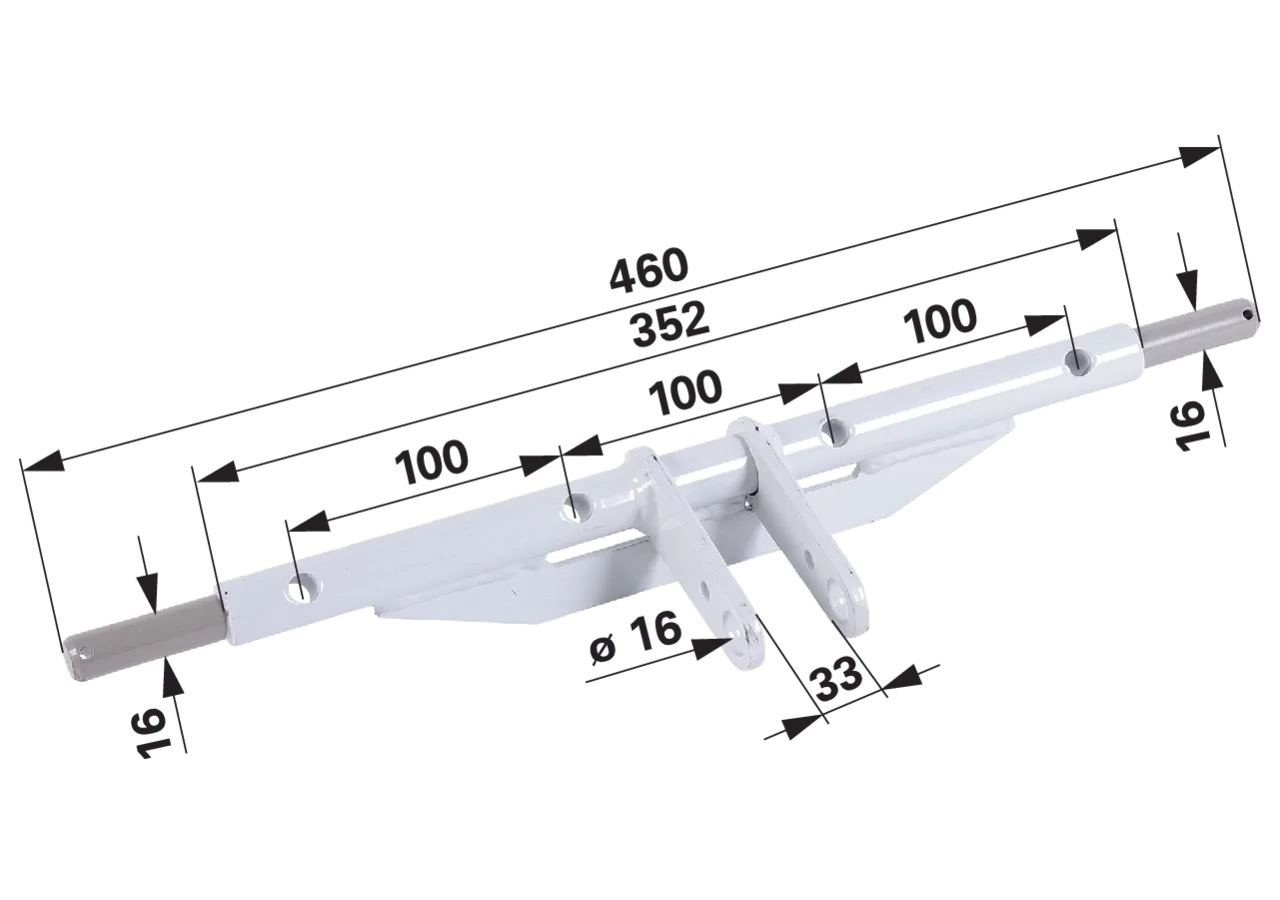 Zinkenträger L 460 mm, 4-reihig Reform 160.420.121 GartenShop24