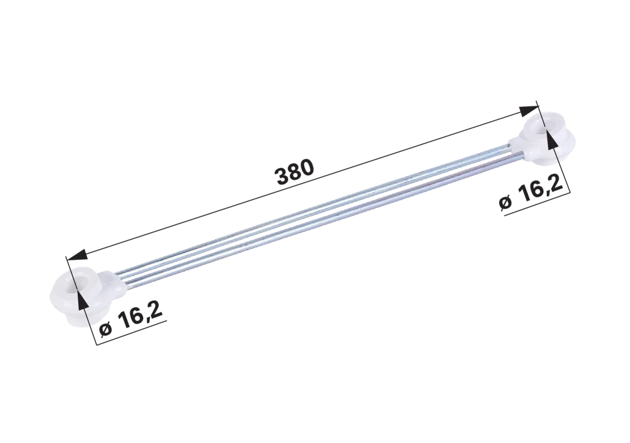 Lenkstange LA 380 mm – passend für Pöttinger 200.06.001.0 GartenShop24