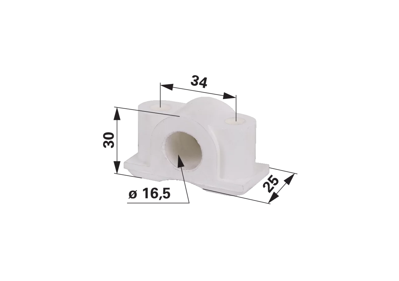 Lagerbock B 25 mm GartenShop24
