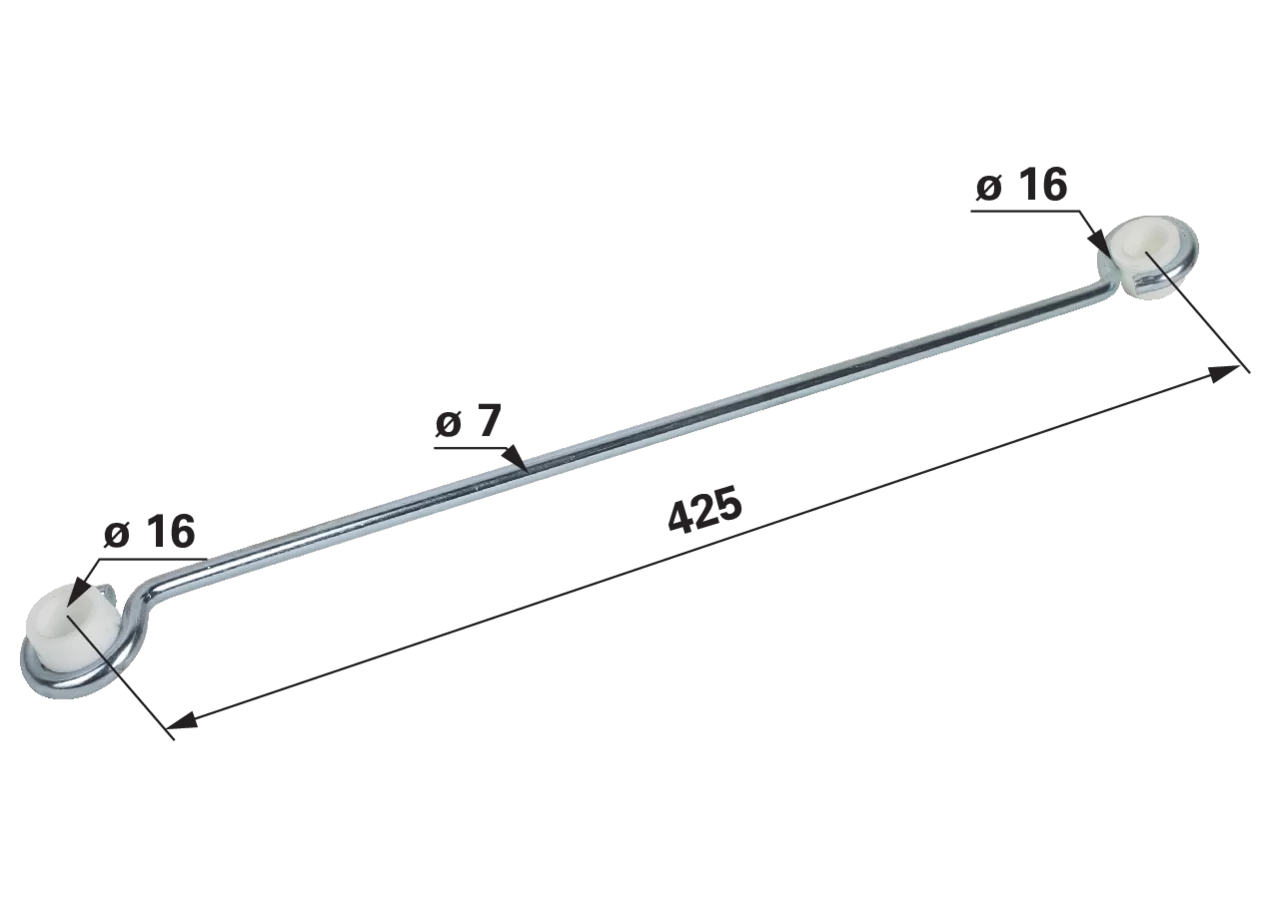 Lenkstange LA 425 mm GartenShop24