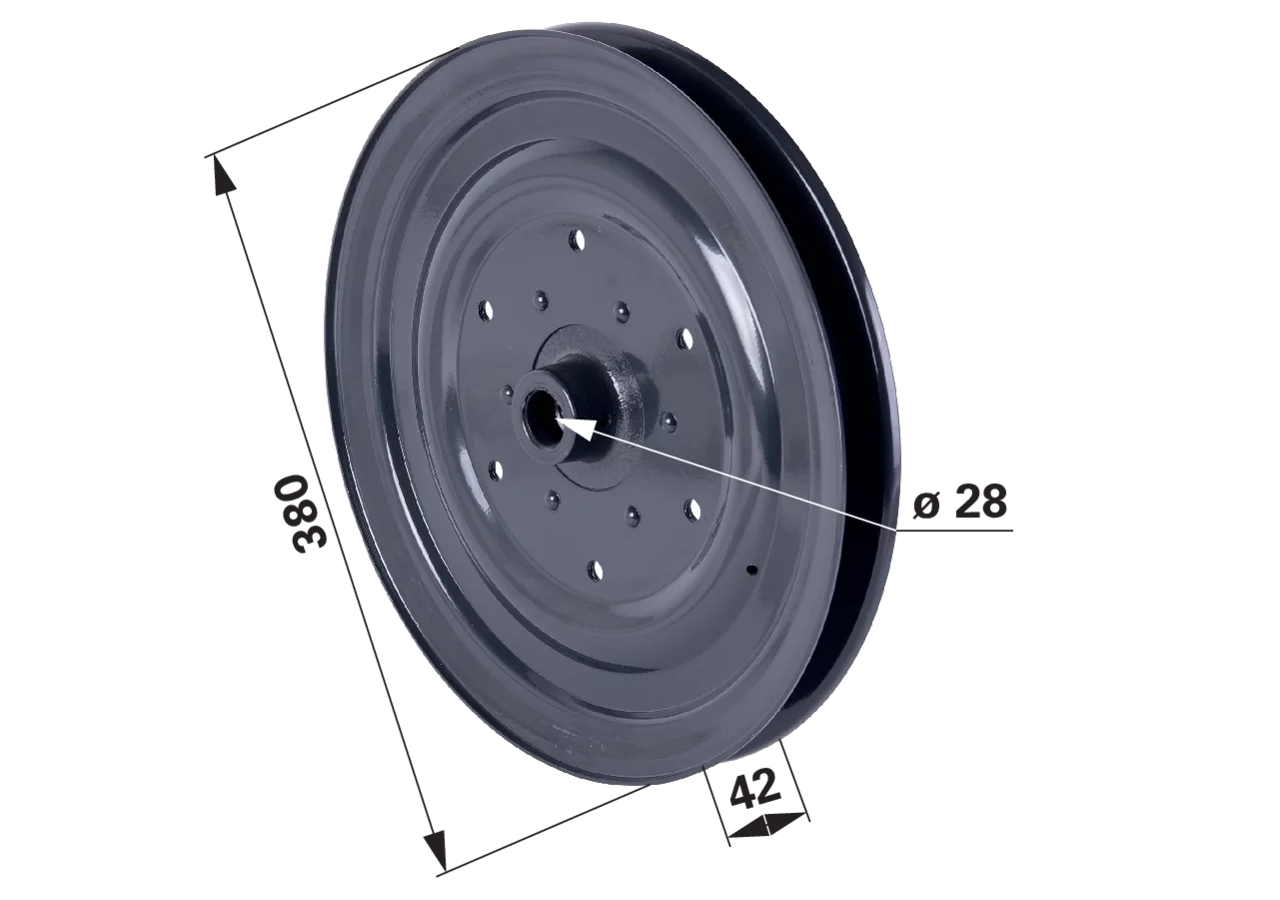 Riemenscheibe AD 380 mm SIP 154188104 SIP