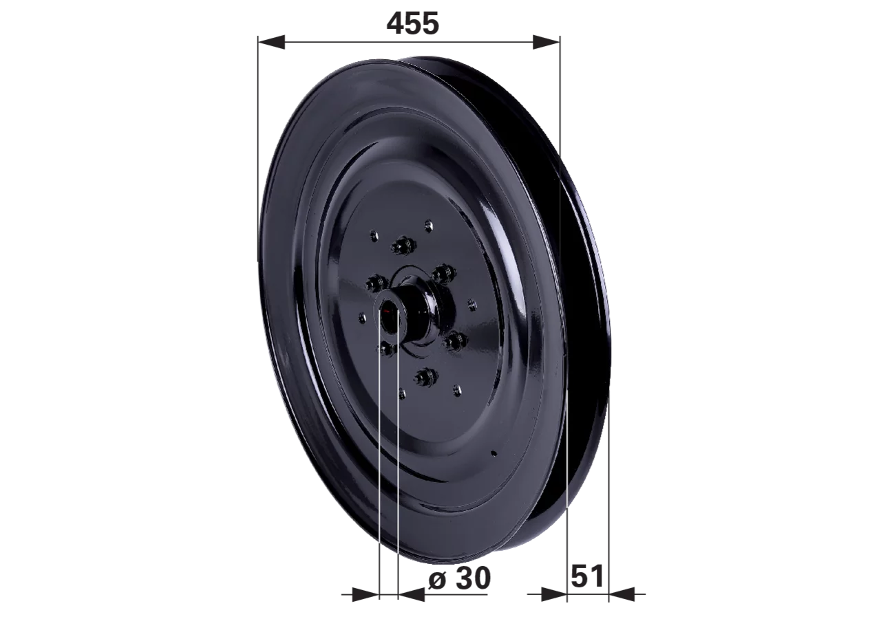 Riemenscheibe AD 455 mm – passend für SIP 155056218 GartenShop24