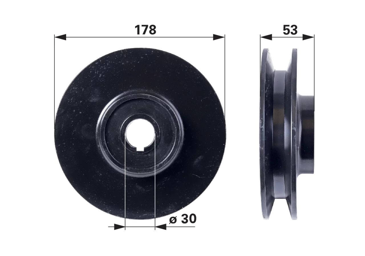 Riemenscheibe AD 178 mm SIP 154183726 SIP